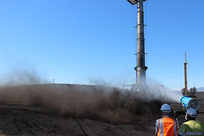 霧炮降塵器使用現(xiàn)場